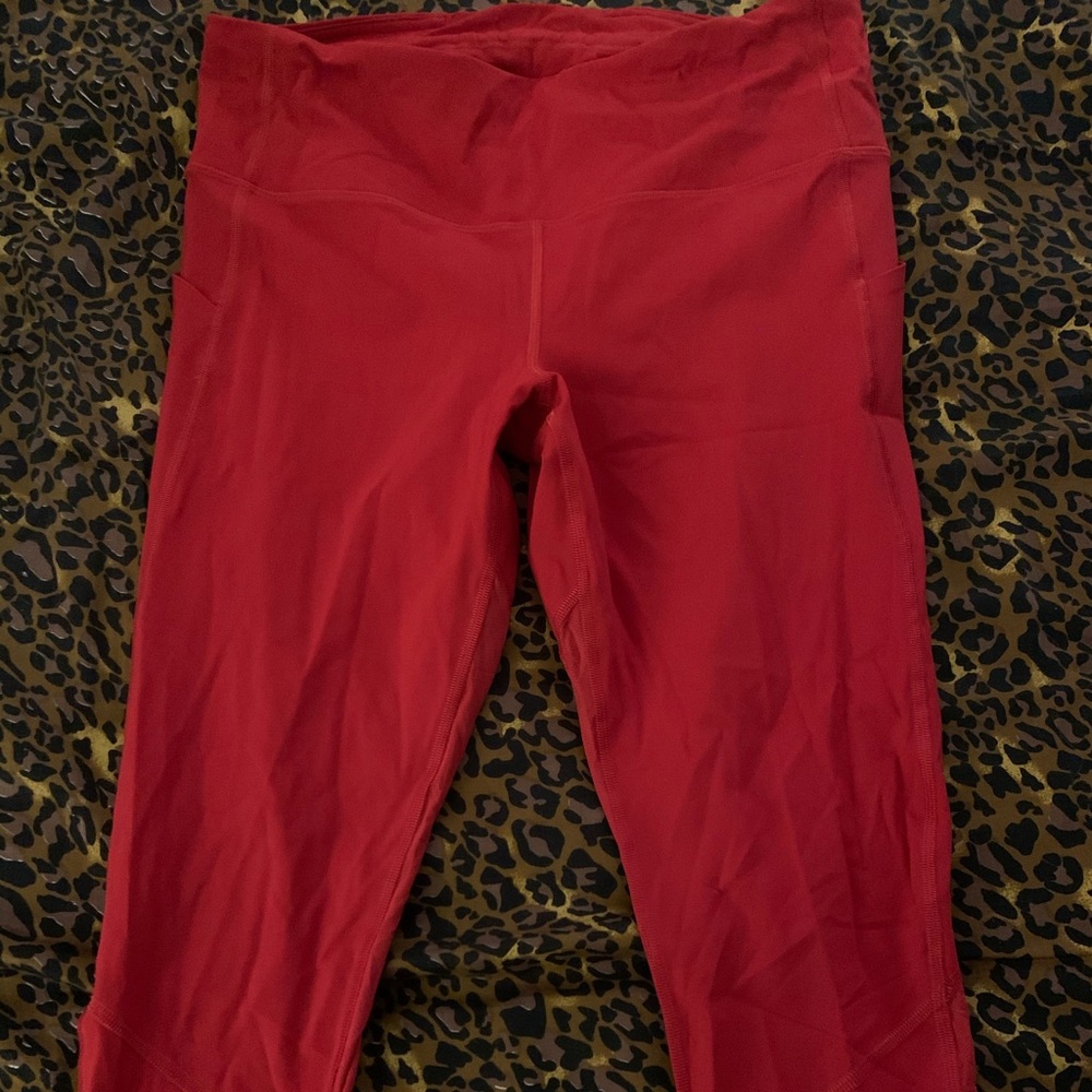 lululemon athletica Bold Red leggings